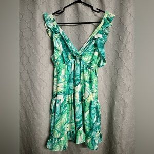 ONLY Green Floral Summer Dress Size Small